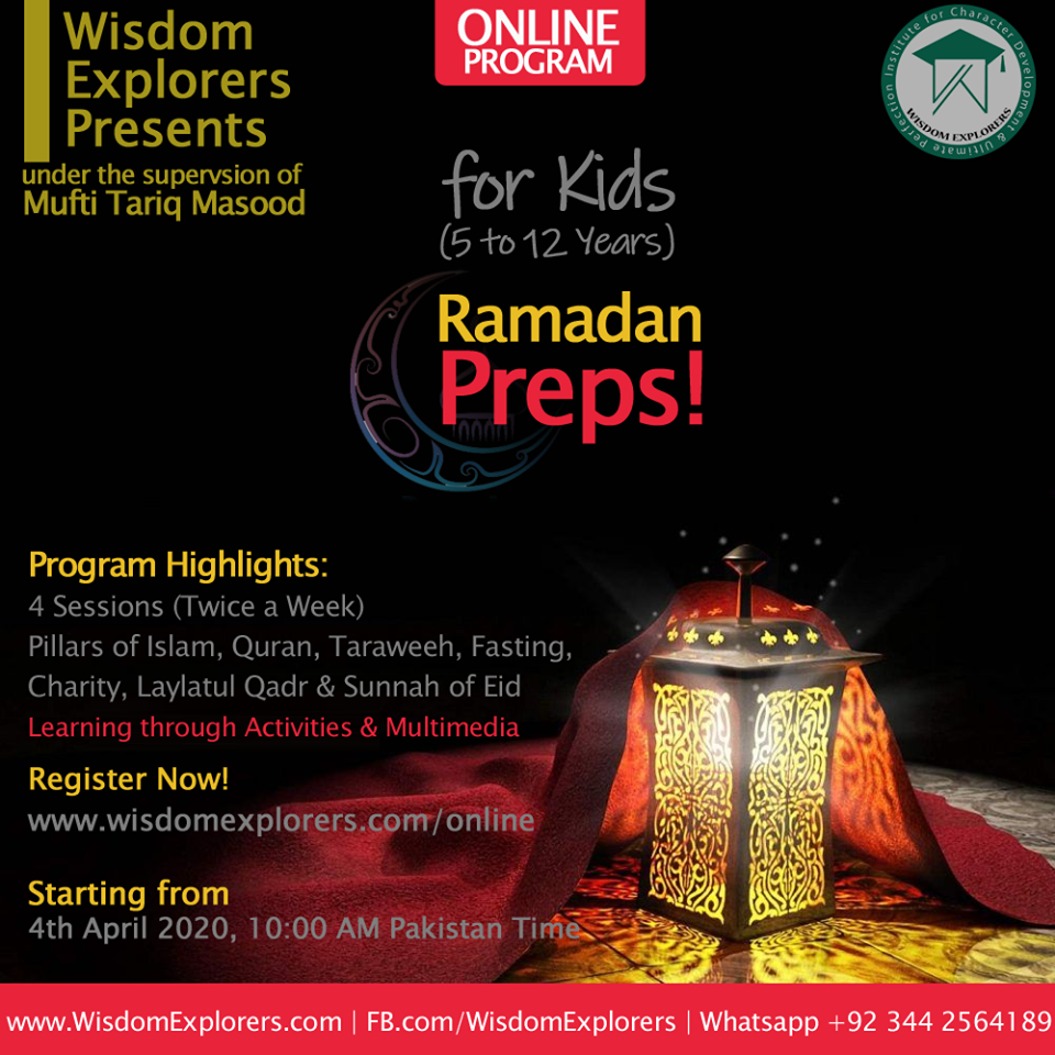 Ramdan Preps by Wisdom Explorer mufti tariq masood